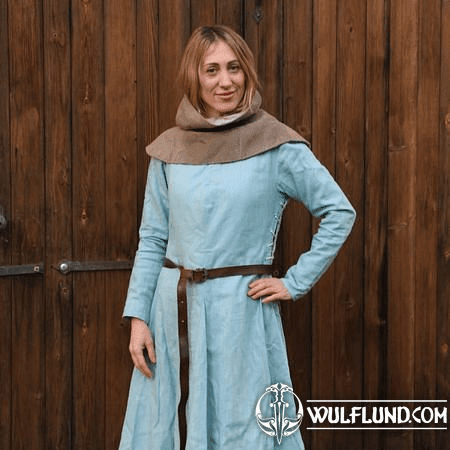 VÊTEMENTS FÉMININS MÉDIÉVAUX - FEMME 2E MOITIÉ DU 14E SIÈCLE