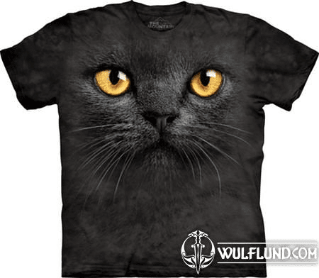 BIG FACE BLACK CAT, T-SHIRT, THE MOUNTAIN