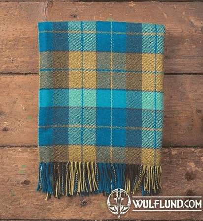 PEACOCK TARTAN, LAMBSWOOL BLANKET, IRELAND