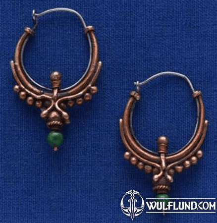 HISTORICAL MALACHITE EARRINGS