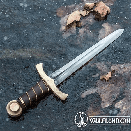 MEDIEVAL DAGGER - BRASS AND STEEL