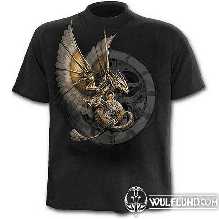 STEAMPUNK DRAGON - T-SHIRT BLACK