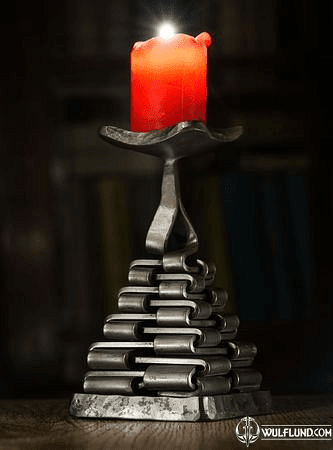 PYRAMIDE, FORGED CANDLESTICK