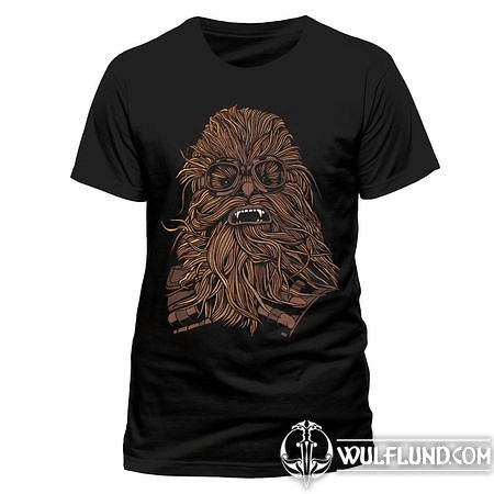 HAN SOLO MOVIE - CHEWIE GOGGLES, UNISEX T-SHIRT - BLACK