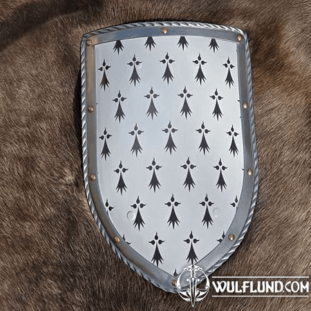 BRITTANY, MEDIEVAL SHIELD - METAL, HANDMADE