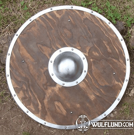 ROUND SHIELD III, WOOD AND METAL