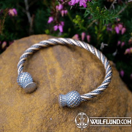 SCOTTISH THISTLE - ALBA, BRONZE BRACELET