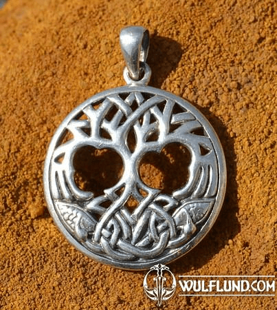 CELTIC TREE OF LIFE, SILVER PENDANT, AG 925