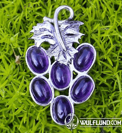 GRAPPE DE RAISIN, PENDENTIF EN ARGENT