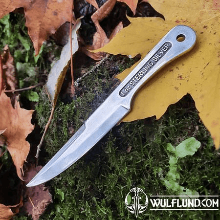 INVESTMENT THROWING KNIFE 1 OZ SILVER 925