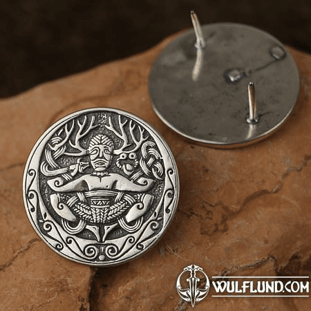 CERNUNNOS, LEDERZIERNIETE, STERLINGSILBER 925, 18G