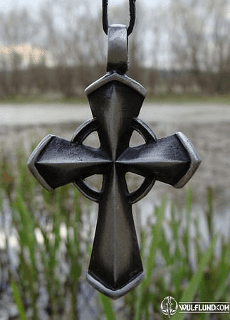 CELTIC CROSS, METALWEAR PENDANT, TIN ALLOY