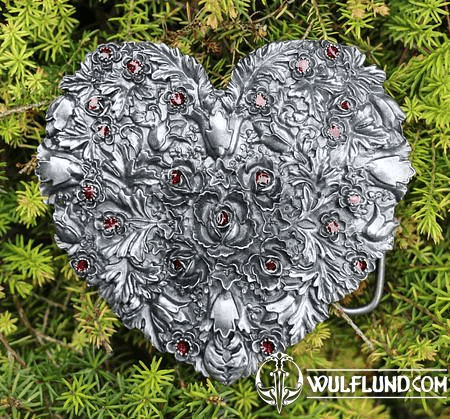 ROSE HEART, BELT BUCKLE