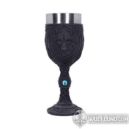 NIGHT WOLF GOBLET 19.5CM