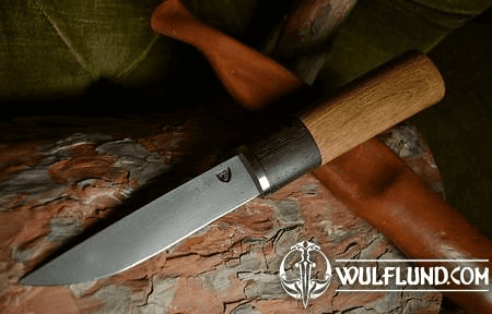 DAMASCUS WENGE FINNISH KNIFE