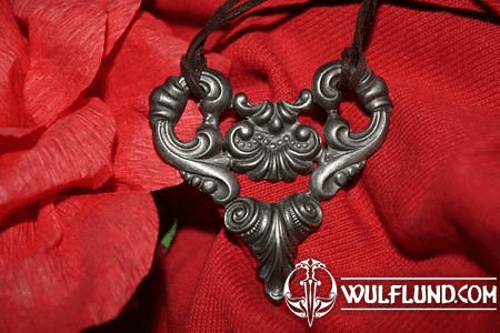 HEART PENDANT, ART NOUVEAU