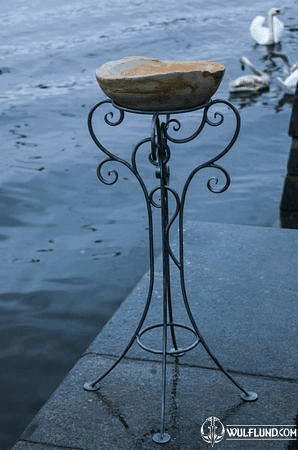 BIRD BATH - FORGED, SANDSTONE