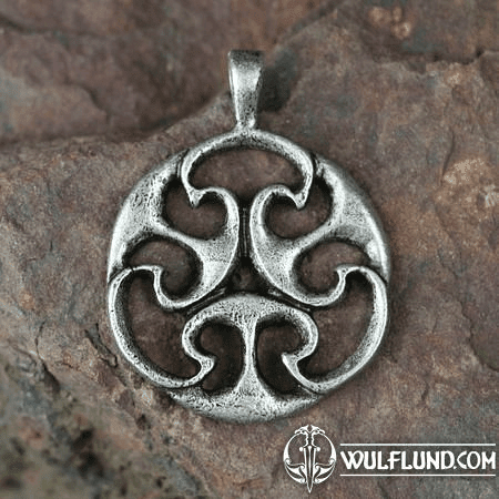 CELTIC KNOT OF LIFE, REPLICA, I. CENTURY, PENDANT, ZINC, ANTIQUE SILVER