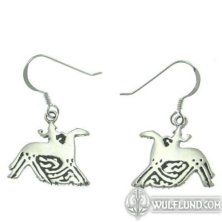 SLEIPNIR, EARRINGS, SILVER