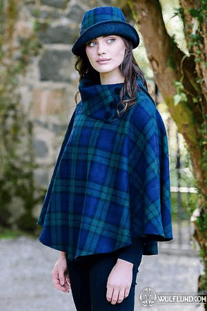 IRISH WOOLEN PONCHO SELKIE 196-1