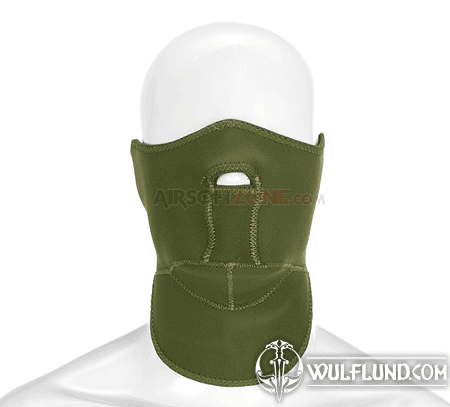 NEOPRENE FACE PROTECTOR, GREEN