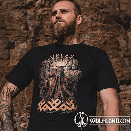 VELES, SLAVIC GOD, MEN'S T-SHIRT COLORED