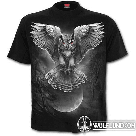 WINGS OF WISDOM - FRONT PRINT T-SHIRT BLACK