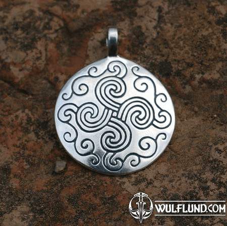 BRONZE AGE SUN II, SILVER PENDANT