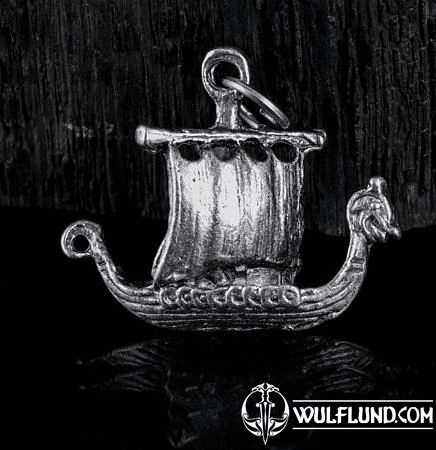 DRAKKAR VIKING BATEAU-DRAGON, L'ÉTAIN PENDENTIF