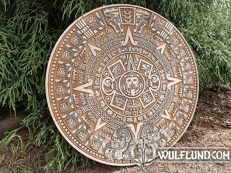 AZTEC CALENDAR WALL DECORATION 29CM WOOD