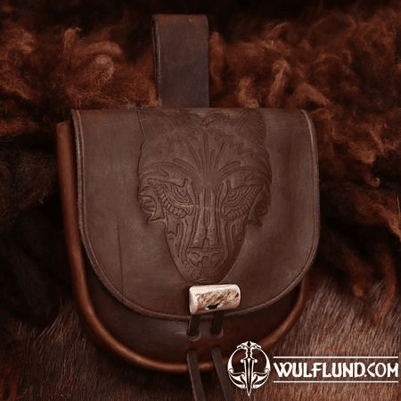 WOLF, LEDERTASCHE , BRAUN