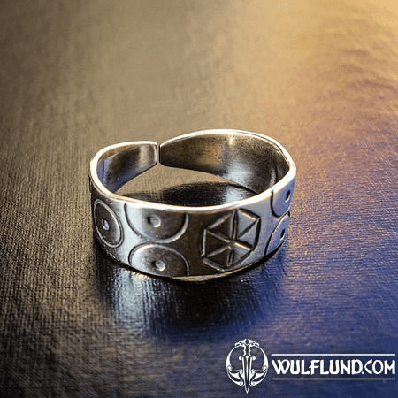 SILVER SLAVIC RING, AG 925