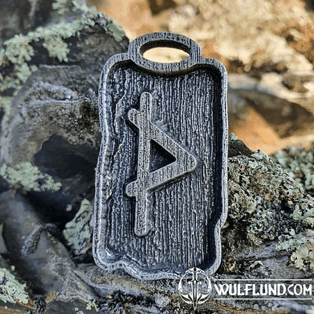 THURISAZ - PENDENTIF RUNE ZINC