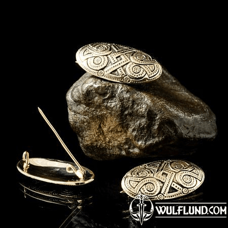 OVAL VIKING BROOCH, BRONZE