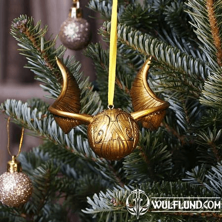 HARRY POTTER GOLDEN SNITCH HANGING ORNAMENT