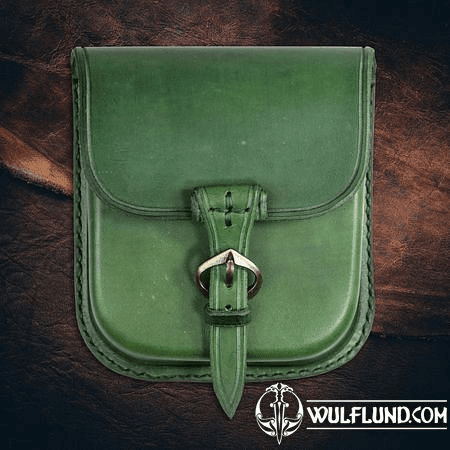 GENTLEMAN, LEATHER BELT BAG - GREEN