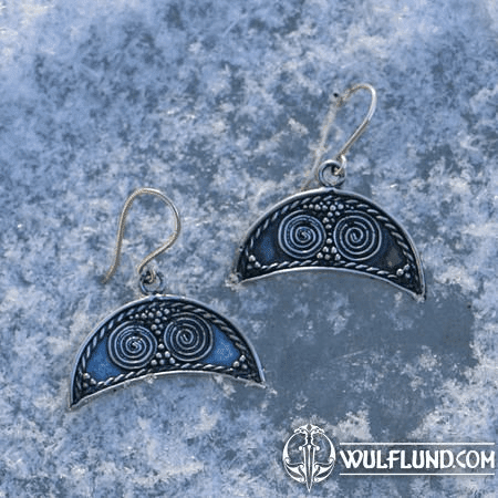 BOUCLES D'OREILLES LUNICE GRANDE MORAVIE ARGENT 925