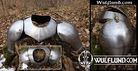 GORGET AND PAULDRONS - ARMOR PARTS - ARMOUR PARTS