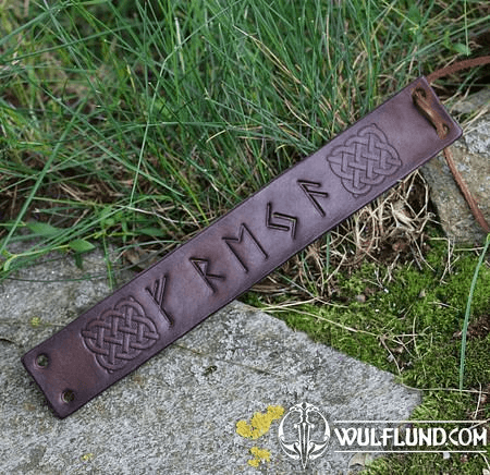 FREYA, LEATHER BRACELET, BROWN