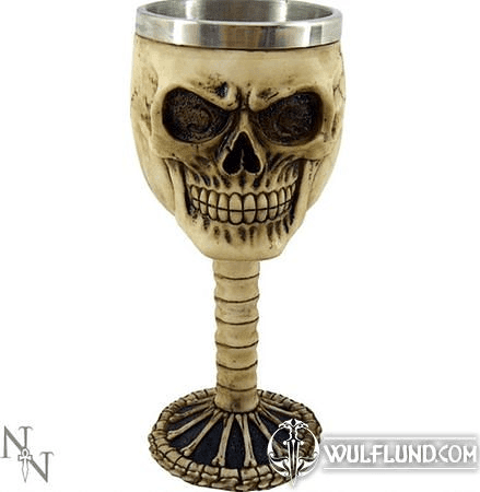 HUMAN SKULL, CUP, GOBLET