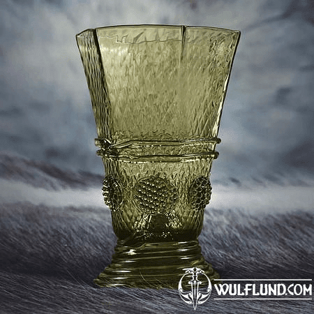 HEXAGON WINE GLASS, 16TH CENTURY GERMANY