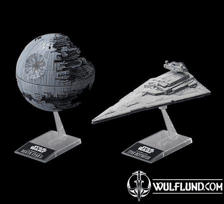 STAR WARS MODEL KIT DEATH STAR II AND IMPERIAL STAR DESTROYER