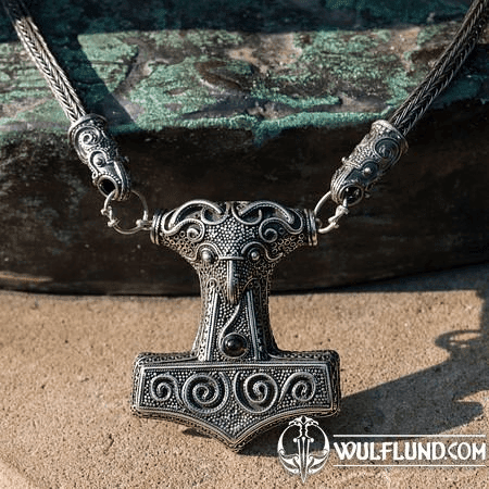 MARTEAU DE THOR - SCANIA, VIKING KNIT, COLLIER DE VIKING, ARGENT 925