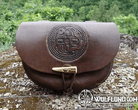 BELT BAG WITH HAND CARVED ZOOMORPHIC PATTERN