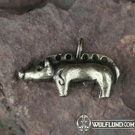 SANGLIER CELTIQUE -  PENDENTIF EN ZINC