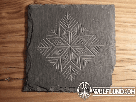 SNOWFLAKE SLATE COASTER