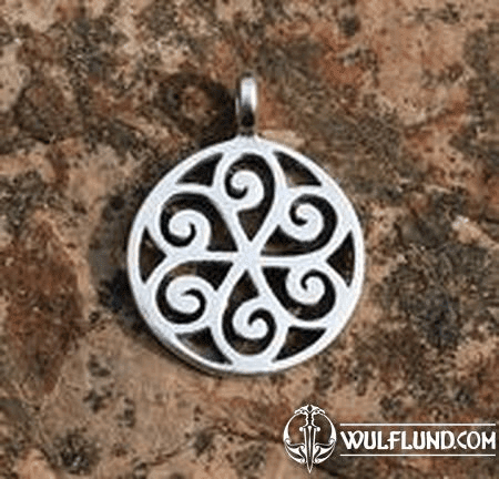 SUN SYMBOL II, SILVER PENDANT