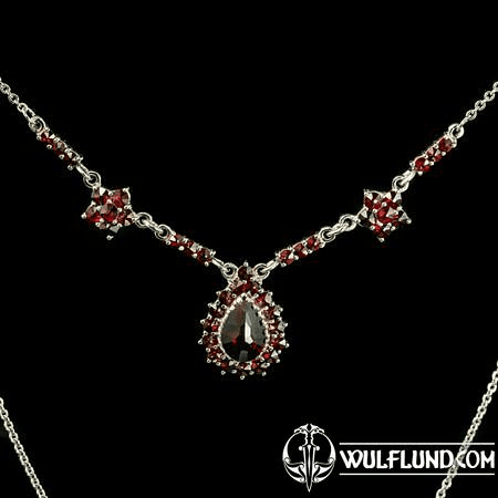 WICK, GARNET, CZECH JEWEL, NECKLACE