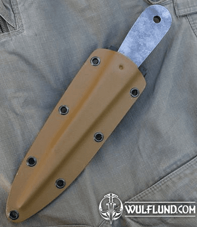 TACTICAL KYDEX SHEATH FOR TOP DOG THROWING KNIFE DESERT