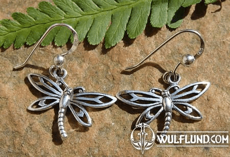 DRAGONFLIES, SILVER EARRINGS, AG 925